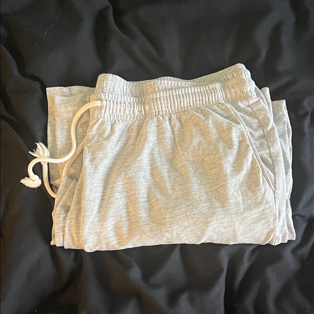 Light Gray Drawstring Lounge Pants